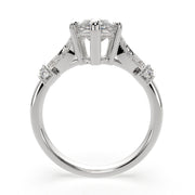 Nadia Marquise Cut Pave Milgrain Engagement Ring Setting - Nivetta